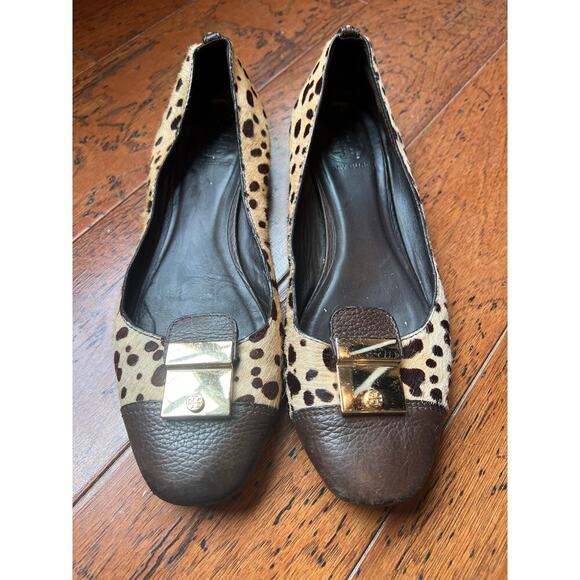 Tory Burch Cow Hair Flats - Picture 1 of 6